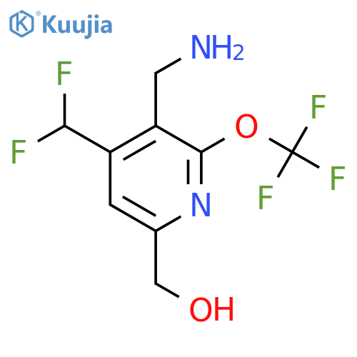 3-(Aminomethyl)-4-(difluoromethyl)-2-(trifluoromethoxy)pyridine-6-methanol structure