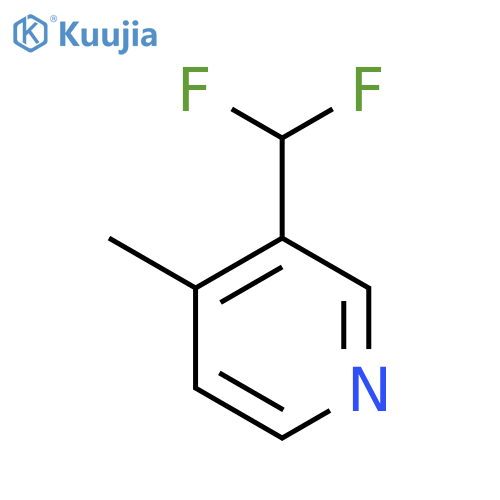 3-(Difluoromethyl)-4-methylpyridine structure