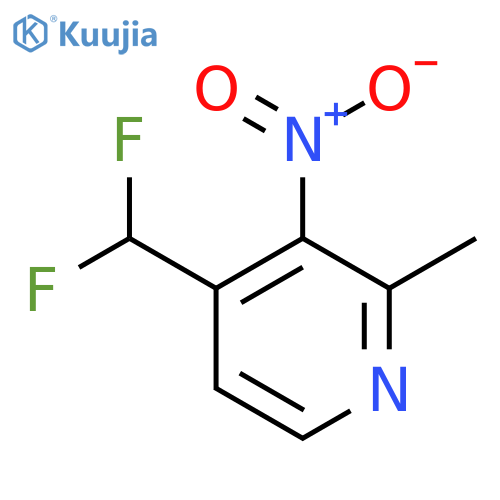 4-(Difluoromethyl)-2-methyl-3-nitropyridine structure