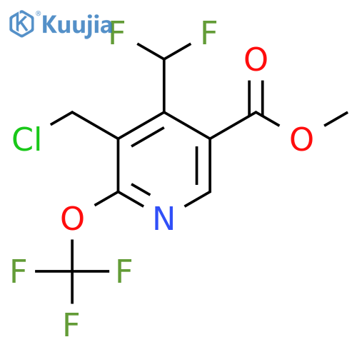 Methyl 3-(chloromethyl)-4-(difluoromethyl)-2-(trifluoromethoxy)pyridine-5-carboxylate structure