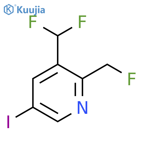 3-(Difluoromethyl)-2-(fluoromethyl)-5-iodopyridine structure