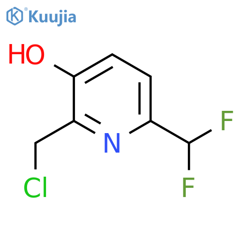2-(Chloromethyl)-6-(difluoromethyl)-3-hydroxypyridine structure