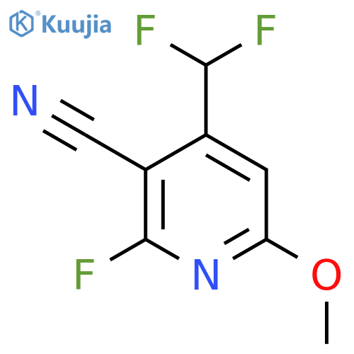 3-Cyano-4-(difluoromethyl)-2-fluoro-6-methoxypyridine structure