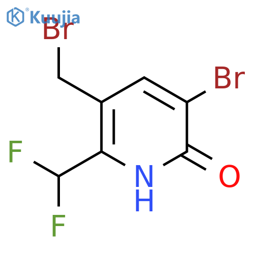 3-Bromo-5-(bromomethyl)-6-(difluoromethyl)-2-hydroxypyridine structure
