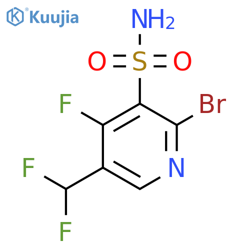 2-Bromo-5-(difluoromethyl)-4-fluoropyridine-3-sulfonamide structure