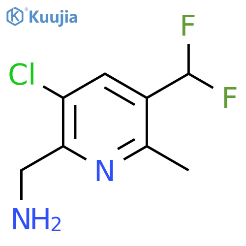 2-(Aminomethyl)-3-chloro-5-(difluoromethyl)-6-methylpyridine structure