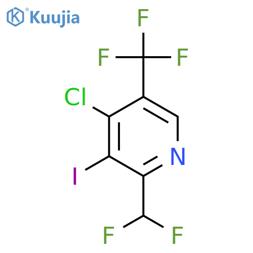4-Chloro-2-(difluoromethyl)-3-iodo-5-(trifluoromethyl)pyridine structure