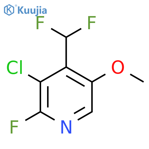 3-Chloro-4-(difluoromethyl)-2-fluoro-5-methoxypyridine structure