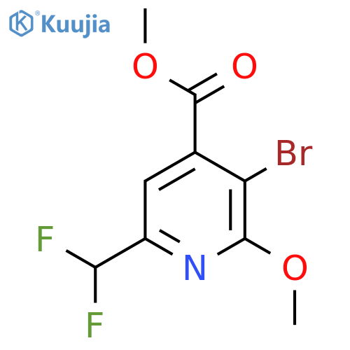 Methyl 3-bromo-6-(difluoromethyl)-2-methoxypyridine-4-carboxylate structure