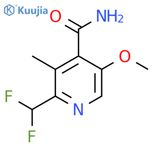 2-(Difluoromethyl)-5-methoxy-3-methylpyridine-4-carboxamide structure
