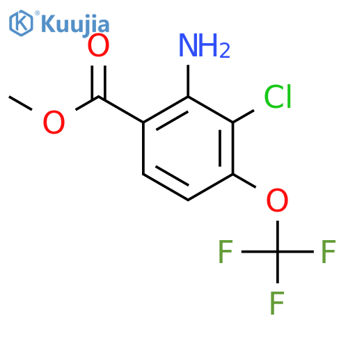 Methyl 2-amino-3-chloro-4-(trifluoromethoxy)benzoate structure
