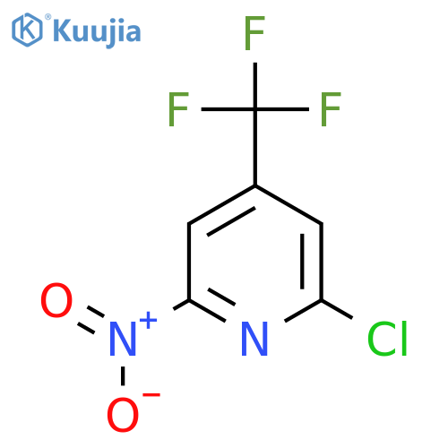 2-Chloro-6-nitro-4-(trifluoromethyl)pyridine structure