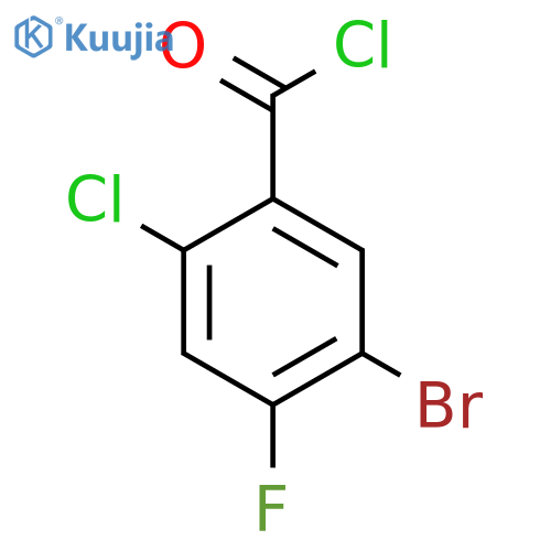 5-Bromo-2-chloro-4-fluorobenzoyl chloride structure