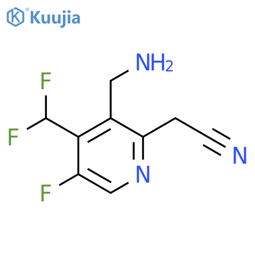 3-(Aminomethyl)-4-(difluoromethyl)-5-fluoropyridine-2-acetonitrile structure