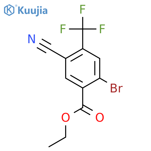 Ethyl 2-bromo-5-cyano-4-(trifluoromethyl)benzoate structure