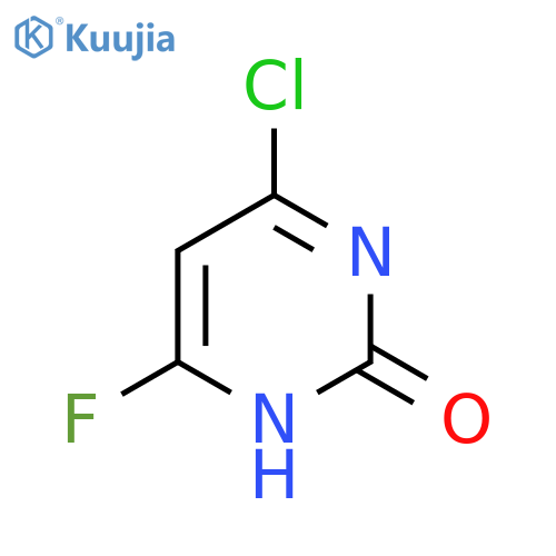 4-Chloro-6-fluoro-2-hydroxypyrimidine structure