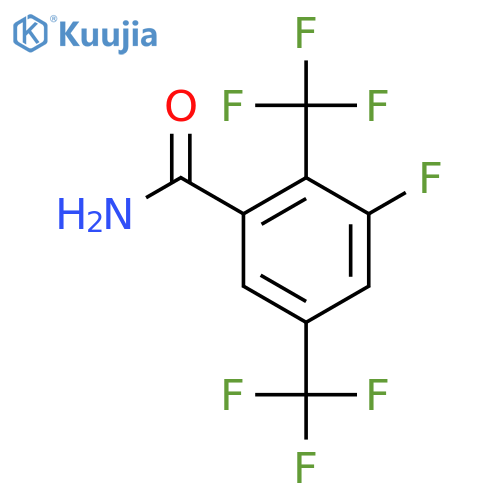 2,5-Bis(trifluoromethyl)-3-fluorobenzamide structure