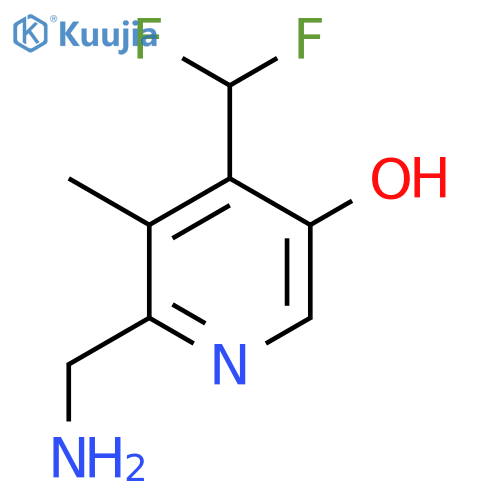 2-(Aminomethyl)-4-(difluoromethyl)-5-hydroxy-3-methylpyridine structure