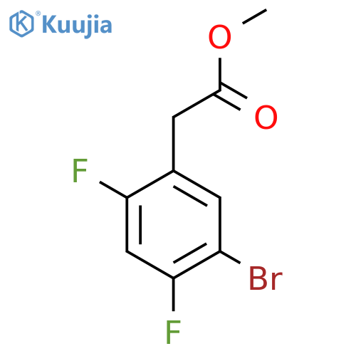 Methyl 5-bromo-2,4-difluorophenylacetate structure