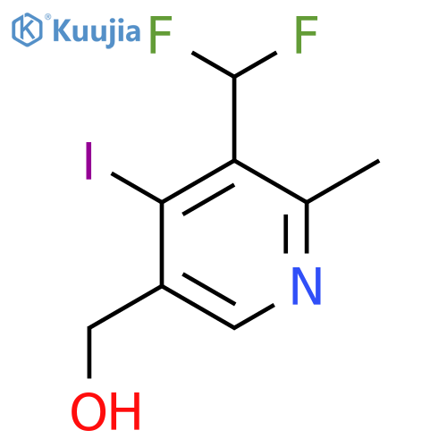 3-(Difluoromethyl)-4-iodo-2-methylpyridine-5-methanol structure