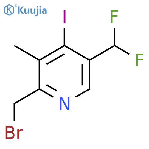 2-(Bromomethyl)-5-(difluoromethyl)-4-iodo-3-methylpyridine structure