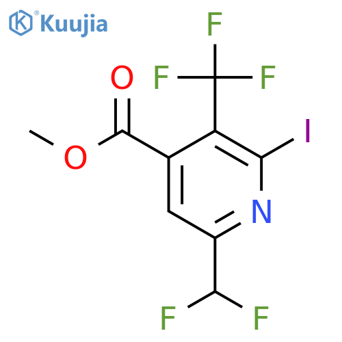 Methyl 6-(difluoromethyl)-2-iodo-3-(trifluoromethyl)pyridine-4-carboxylate structure