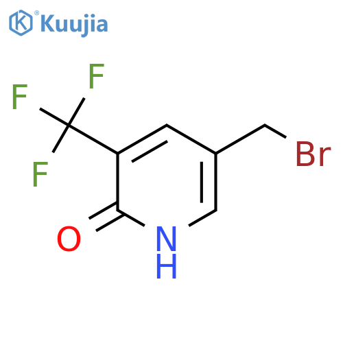 5-Bromomethyl-2-hydroxy-3-(trifluoromethyl)pyridine structure