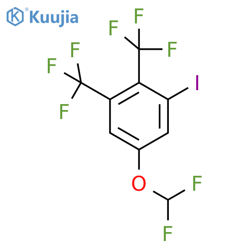 1,2-Bis(trifluoromethyl)-5-(difluoromethoxy)-3-iodobenzene structure