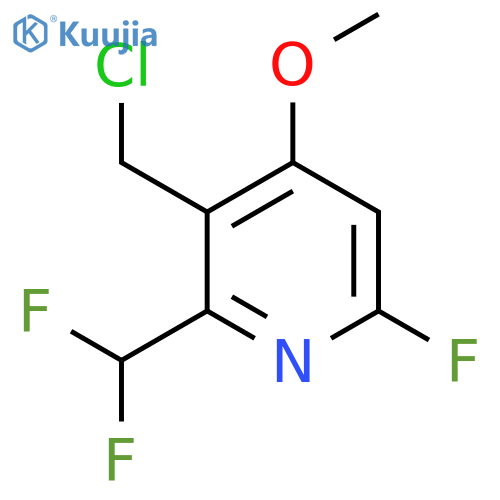 3-(Chloromethyl)-2-(difluoromethyl)-6-fluoro-4-methoxypyridine structure