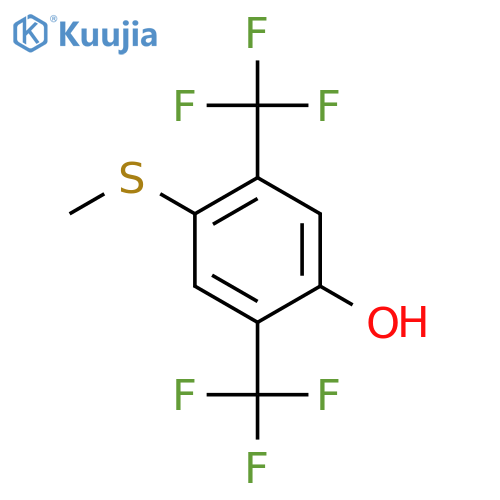 2,5-Bis(trifluoromethyl)-4-hydroxythioanisole structure