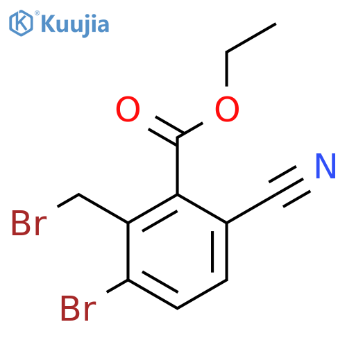 Ethyl 3-bromo-2-bromomethyl-6-cyanobenzoate structure