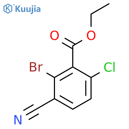 Ethyl 2-bromo-6-chloro-3-cyanobenzoate structure