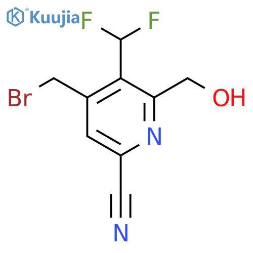 4-(Bromomethyl)-6-cyano-3-(difluoromethyl)pyridine-2-methanol structure