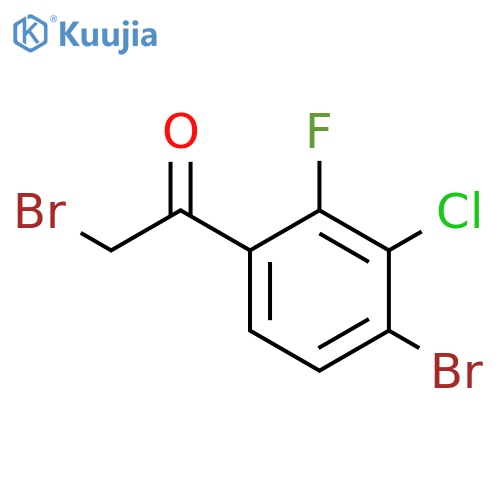 Ethanone, 2-bromo-1-(4-bromo-3-chloro-2-fluorophenyl)- structure