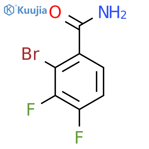 2-Bromo-3,4-difluorobenzamide structure