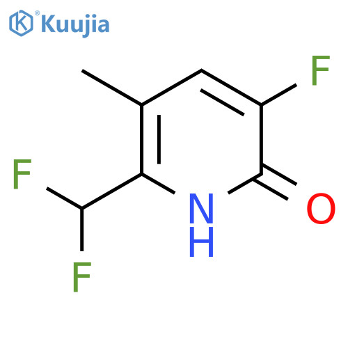 2-(Difluoromethyl)-5-fluoro-6-hydroxy-3-methylpyridine structure
