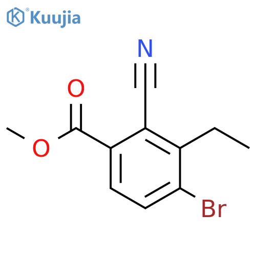 Methyl 4-bromo-2-cyano-3-ethylbenzoate structure