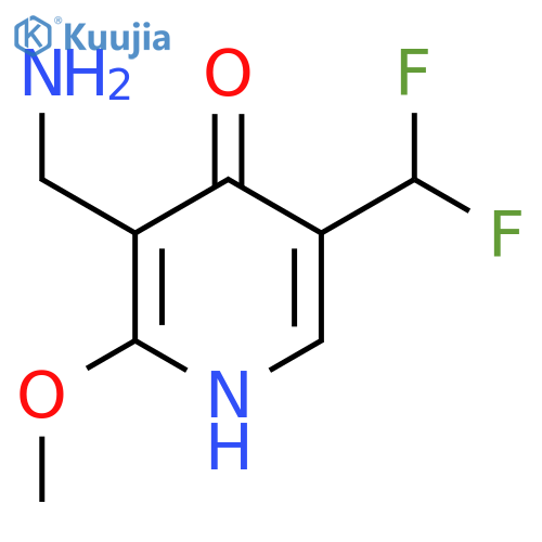 3-(Aminomethyl)-5-(difluoromethyl)-4-hydroxy-2-methoxypyridine structure