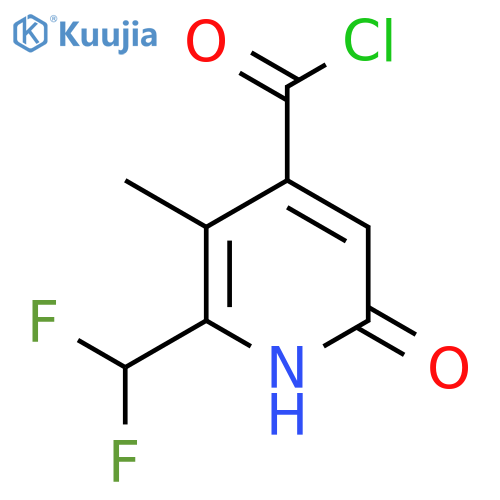 2-(Difluoromethyl)-6-hydroxy-3-methylpyridine-4-carbonyl chloride structure
