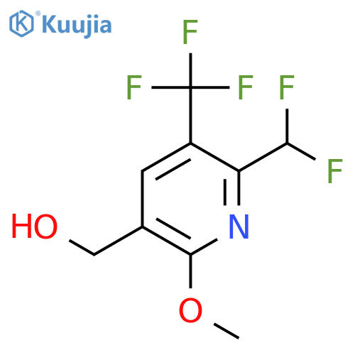 2-(Difluoromethyl)-6-methoxy-3-(trifluoromethyl)pyridine-5-methanol structure