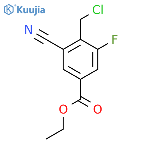 Ethyl 4-chloromethyl-3-cyano-5-fluorobenzoate structure