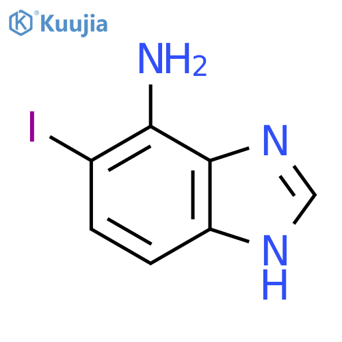 7-Amino-6-iodo-1H-benzimidazole structure