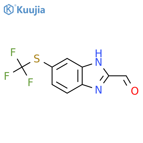 2-Formyl-5-trifluoromethylthio-1H-benzimidazole structure