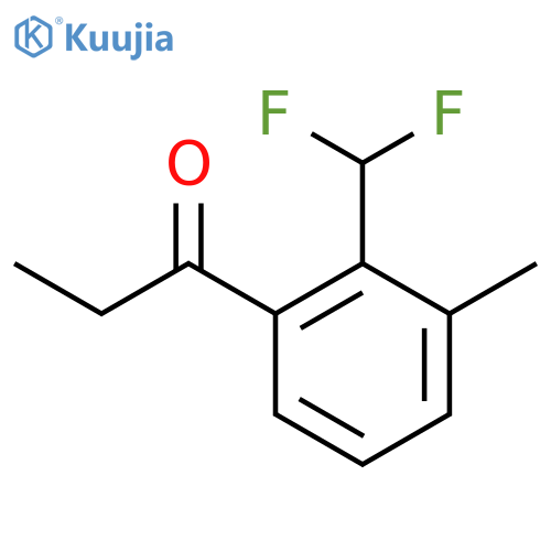 1-(2-(Difluoromethyl)-3-methylphenyl)propan-1-one structure