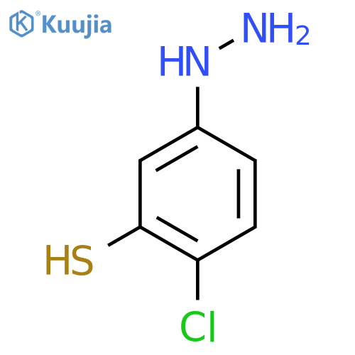 4-Chloro-3-mercaptophenylhydrazine structure