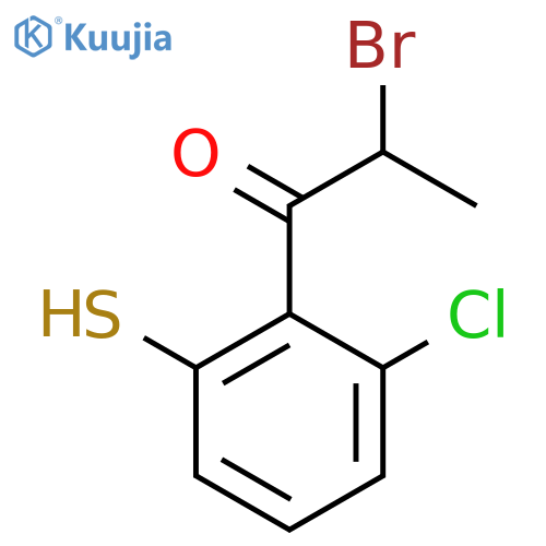 2-Bromo-1-(2-chloro-6-mercaptophenyl)propan-1-one structure