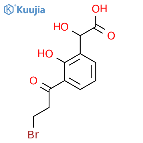 3-(3-Bromopropanoyl)-2-hydroxymandelic acid structure
