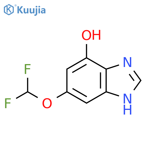 6-Difluoromethoxy-4-hydroxy-1H-benzimidazole structure