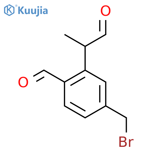 5-(Bromomethyl)-2-formylphenylpropanal structure