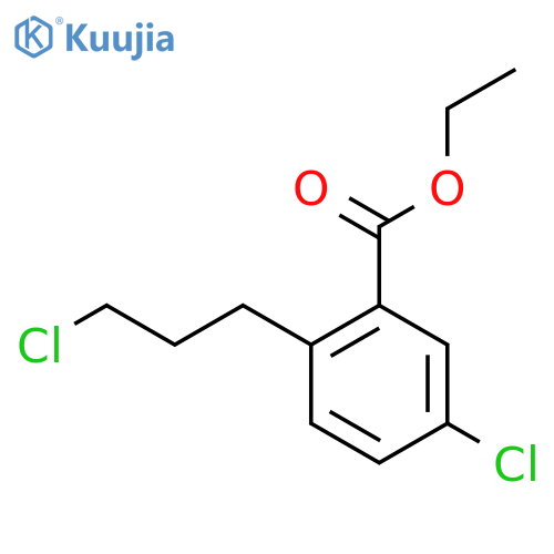 Ethyl 5-chloro-2-(3-chloropropyl)benzoate structure